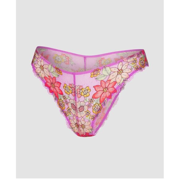 Savage X Fenty Mod Poppy Lace Brazilian Panty (L) - Picture 1 of 8